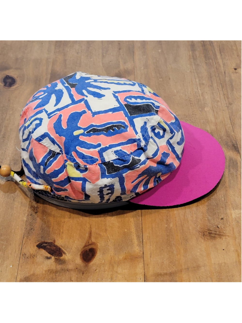 Vintage Bula 90s Lake River Floating Hat One Size Foam Brim Multicolor Print - Picture 6 of 11
